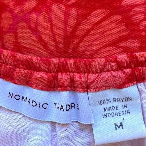 🔥 3/$15 🔥 Nomadic Traders Floral Print Skirt Lightweight Beach Boho Hippie M - Picture 5 of 8